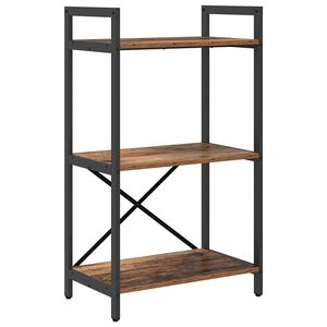 vidaXL &Eacute;tag&egrave;re 3 niveaux 56 x 34 x 96 cm Bois d'ing&eacute;nierie Bois Ancien