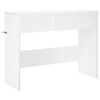 vidaXL Table console Blanc 96,5 x 38 x 75 cm Bois d'ing&eacute;nierie