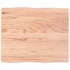 vidaXL Dessus de table bois massif trait&eacute; bordure assortie