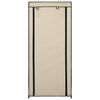 vidaXL Armoire &agrave; chaussures avec housse Cr&egrave;me 58x28x106 cm Tissu