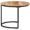 vidaXL Tables gigognes 3 pcs Bois de manguier brut