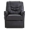 vidaXL Chaise inclinable Noir Similicuir