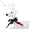 vidaXL Décoration de Noël Renne et traîneau 100 LED extérieur blanc
