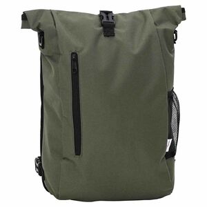 vidaXL Sac &agrave; v&eacute;lo Olive 31 x 13 x 58 cm Polyester