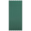 vidaXL Panneaux de toiture 36 pcs Acier galvanis&eacute; Vert 80x36 cm