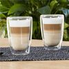 HI Ensemble de verres à latte macchiato 2 pcs 400 ml transparent