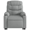 vidaXL Fauteuil inclinable électrique gris clair tissu