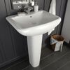 vidaXL Lavabo autoportant avec socle Céramique Blanc 580x470x200 mm