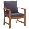 vidaXL Salon de jardin 4 pcs avec coussins Bois d'acacia solide