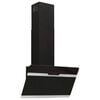 vidaXL Hotte murale 60 cm Acier et verre tremp&eacute; Noir