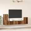 vidaXL Ensemble de meuble TV mural 4 pcs vieux bois bois d'ingénierie