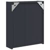 vidaXL Armoire de salle de bain à miroir avec LED gris 45x13x52 cm