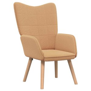 vidaXL fauteuil Beige 62 x 67 x 95,5 cm Tissu Sherpa