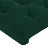 vidaXL T&ecirc;te de lit Vert fonc&eacute; 100x7x118/128 cm Velours