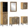 vidaXL Ensemble de meubles de salle de bain 5 pcs bois manguier massif
