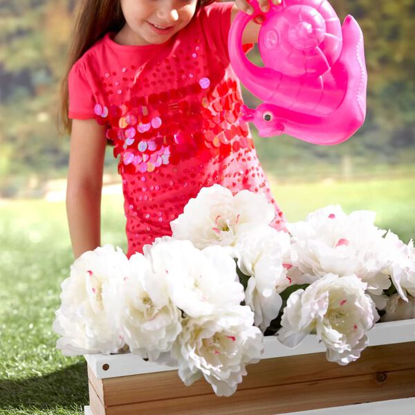 AXI Bo&icirc;te &agrave; fleurs pour aire de jeu Marron et blanc