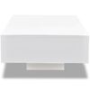 vidaXL Table basse blanc brillant