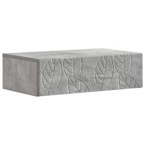 vidaXL Table d'appoint murale Gris b&eacute;ton 59 x 34,5 x 17 cm
