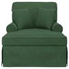 vidaXL Chaise lounge avec jupe Vert Jungle 91 x 157 x 91 cm