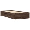 vidaXL Cadre de lit sans matelas ch&ecirc;ne marron 100x200 cm