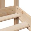 vidaXL Lit biblioth&egrave;que sans matelas 140x200 cm bois massif de pin