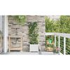 vidaXL Cache-pot de jardin Blanc 40 x 40 x 142 cm Plastique