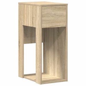vidaXL Support de tour d'ordinateur et tiroir ch&ecirc;ne sonoma 30x44x74 cm