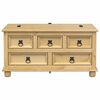 vidaXL Bo&icirc;te de rangement Corona 90x78x45 cm bois de pin massif