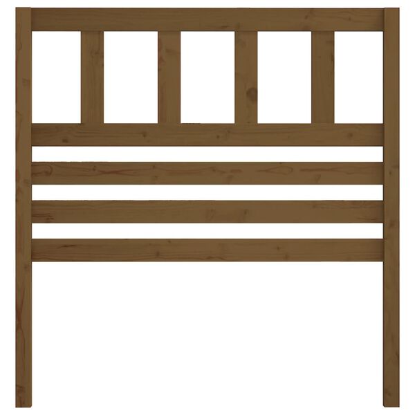 vidaXL T&ecirc;te de lit Marron miel 96x4x100 cm Bois massif de pin