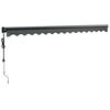 vidaXL Auvent r&eacute;tractable automatique anthracite 4,5x3 m
