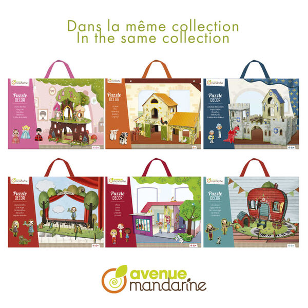 Avenue Mandarine Puzzle sc&egrave;ne 3D Farm
