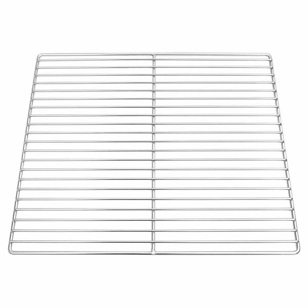 vidaXL Grille de barbecue Argent 45 x 40 cm Acier inoxydable