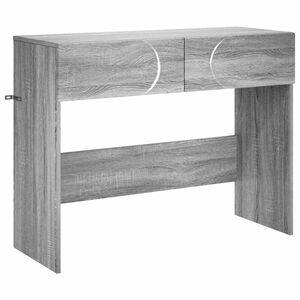 vidaXL Table console Sonoma gris 96,5 x 38 x 75 cm Bois d'ing&eacute;nierie