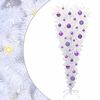 vidaXL Sapin de No&euml;l artificiel avec 150 LED Blanc 120 cm PVC et Acier