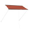 vidaXL Auvent r&eacute;tractable 250x150 cm Orange et marron