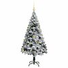 vidaXL Sapin de No&euml;l artificiel Blanc 150 cm PVC, Acier et Plastique