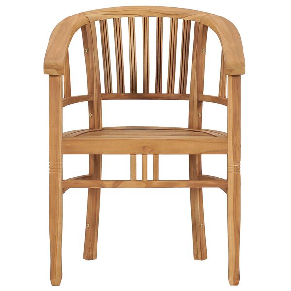 vidaXL Ensemble &agrave; manger de jardin 5 pcs bois de teck solide