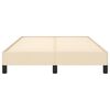 vidaXL Cadre de lit sans matelas crème 120x190 cm tissu