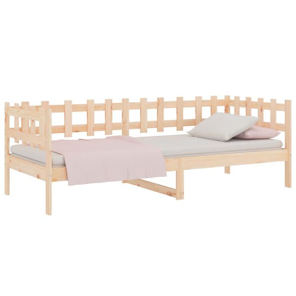 vidaXL Lit de jour sans matelas 80x200 cm bois de pin massif