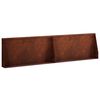vidaXL Mur de sout&egrave;nement 2 pc 80 x 12 x 50 cm Acier patin&eacute; Rouill&eacute;