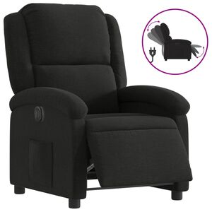vidaXL Fauteuil inclinable &eacute;lectrique Noir Tissu