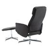 vidaXL Fauteuil de massage inclinable repose-pieds gris foncé et noir