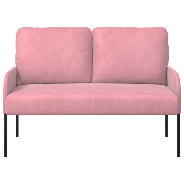 vidaXL Canap&eacute;s avec coussin 110cm Rose Contreplaqu&eacute;