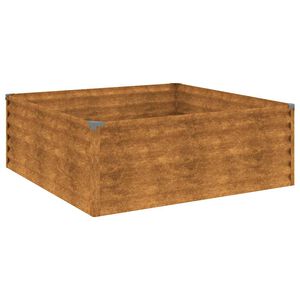 vidaXL Lit sur&eacute;lev&eacute; de jardin 100x100x36 cm acier corten