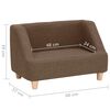 vidaXL Canapé pour chien Marron 60x37x39 cm Lin