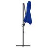 vidaXL Parasol cantilever de jardin bleu azur 372 x 198 x 243 cm