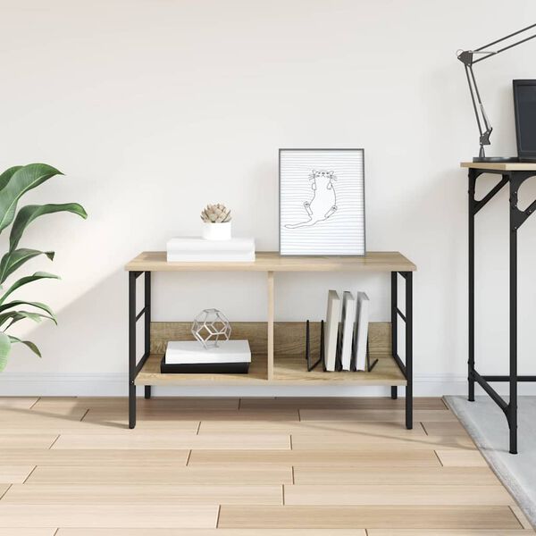 vidaXL &Eacute;tag&egrave;re Ch&ecirc;ne Sonoma 82 x 32 x 47 cm Bois d'ing&eacute;nierie