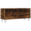 vidaXL Meuble TV ch&ecirc;ne fum&eacute; 100x34,5x44,5 cm bois d'ing&eacute;nierie