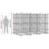 vidaXL Chenil d'ext&eacute;rieur pour chiens Acier 7,37 m&sup2;