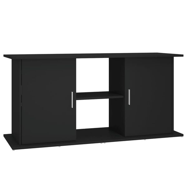 vidaXL Support pour aquarium noir 121x41x58 cm bois d'ing&eacute;nierie